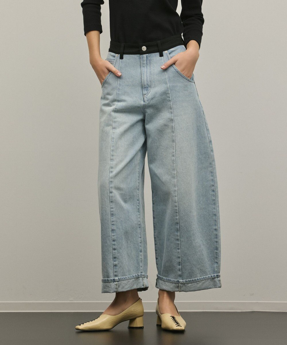 GRACE CONTINENTAL クロップトバレルパンツ 