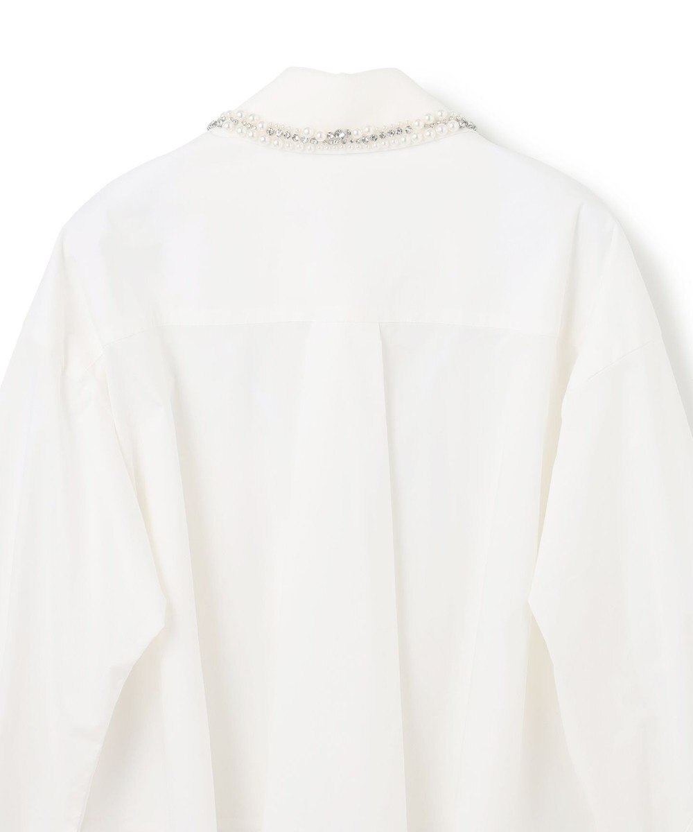 GRACE CONTINENTAL ビジューカラーシャツ 