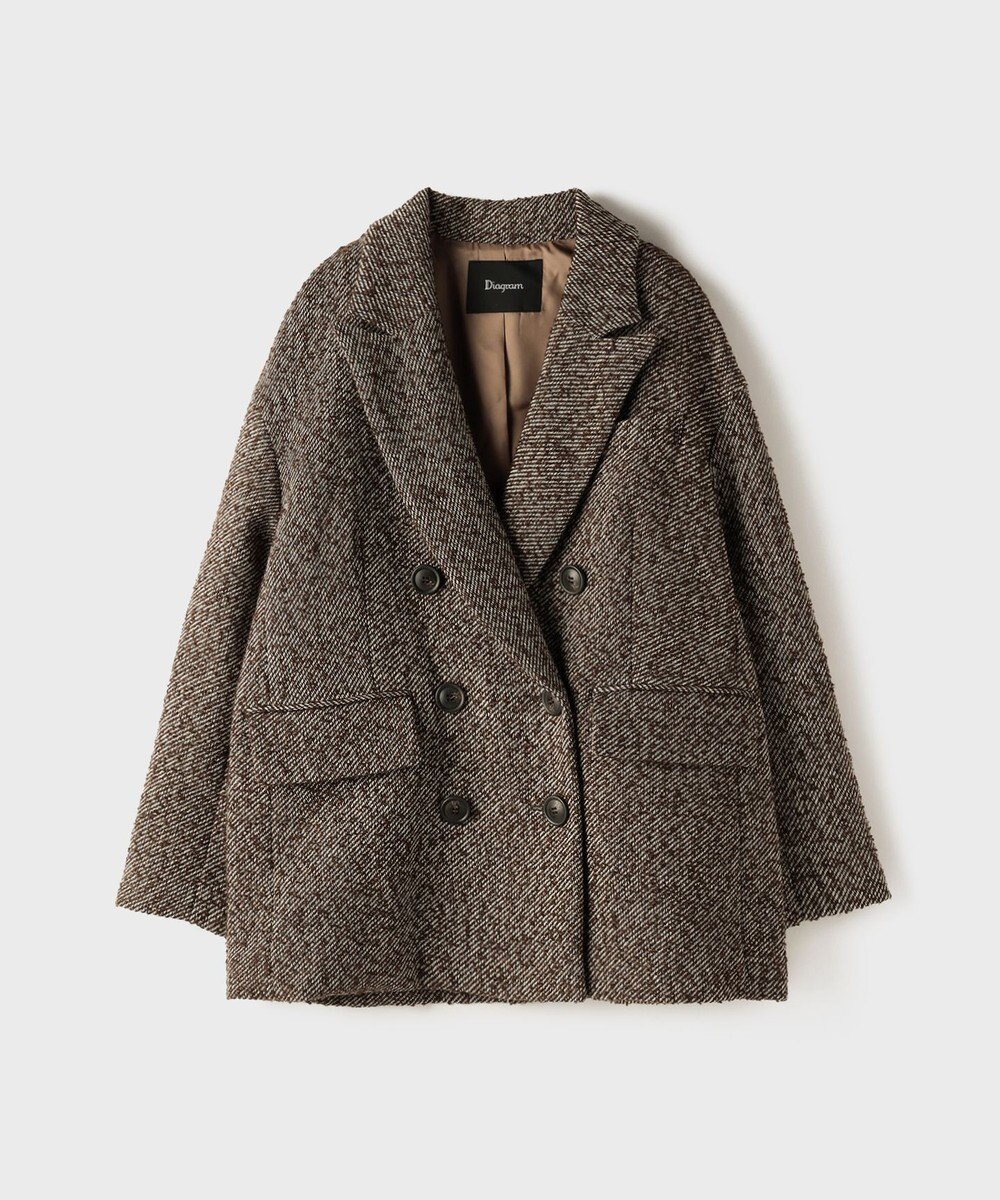 GRACE CONTINENTAL カルゼツイードダブルジャケット 