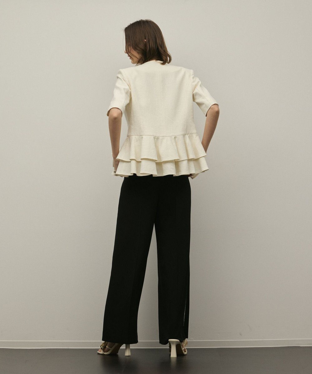 GRACE CONTINENTAL ペプラムツイードジャケット 