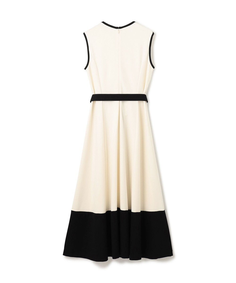 GRACE CONTINENTAL 配色ポンチフレアワンピース 