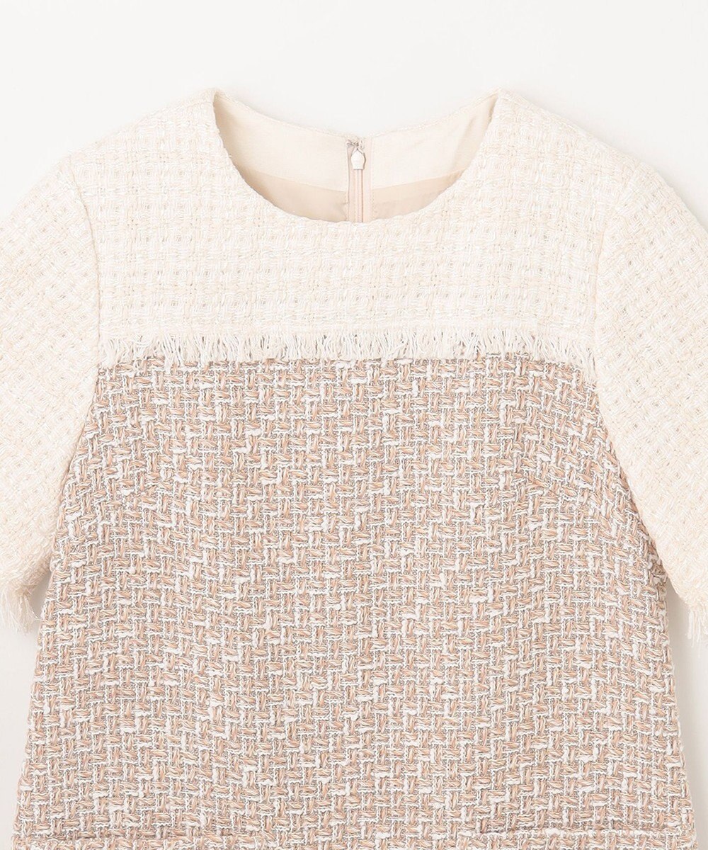 GRACE CONTINENTAL ツイードコンビミニワンピース 