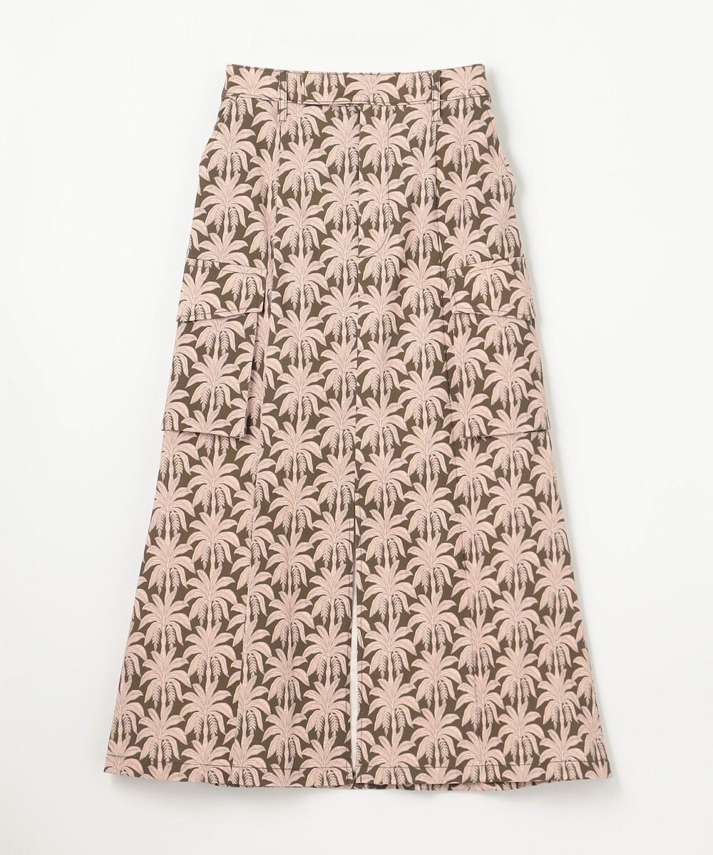 GRACE CONTINENTAL パームモチーフカーゴスカート 