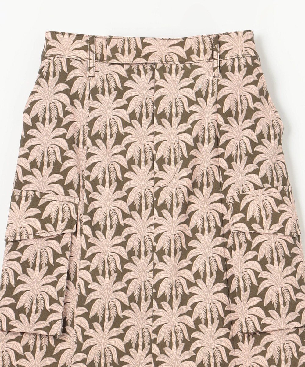 GRACE CONTINENTAL パームモチーフカーゴスカート 