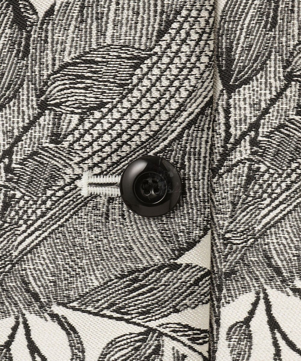 GRACE CONTINENTAL ボタニカルジャガードシャツ 