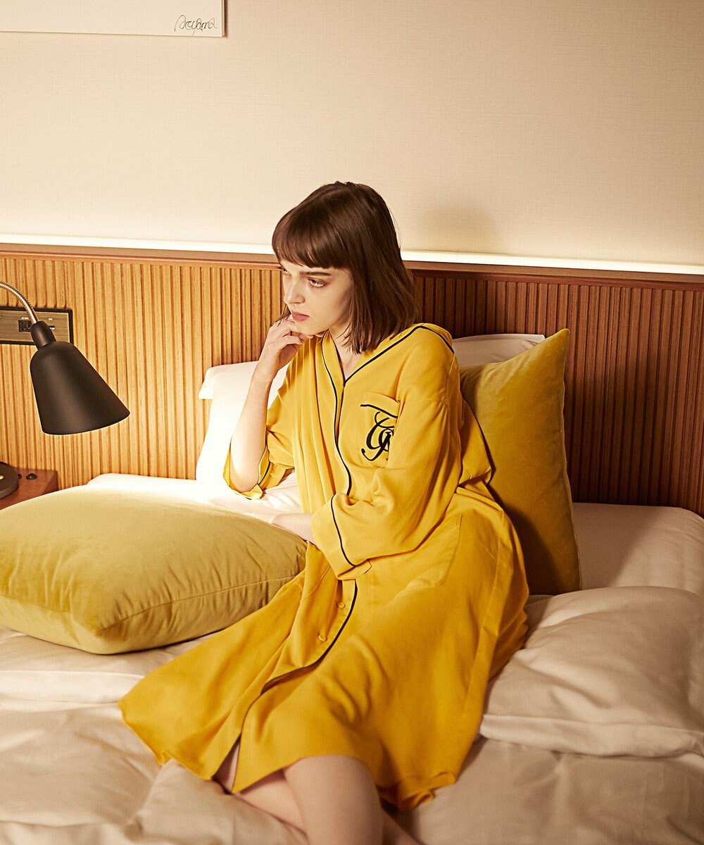 LIFE STYLE WEAR】パイピングシャツワンピース / GRACE CONTINENTAL