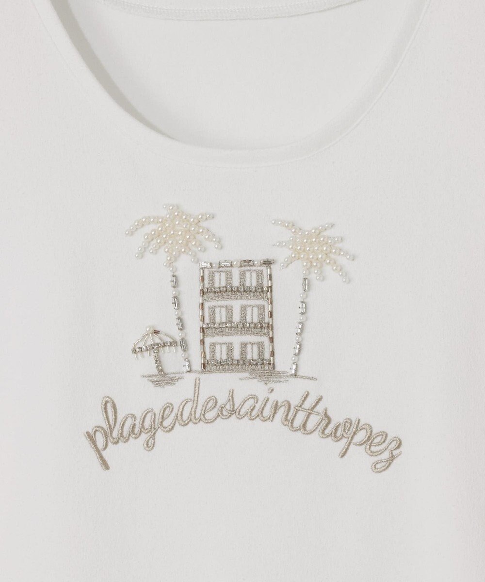 GRACE CONTINENTAL ビジューモチーフノースリーブ