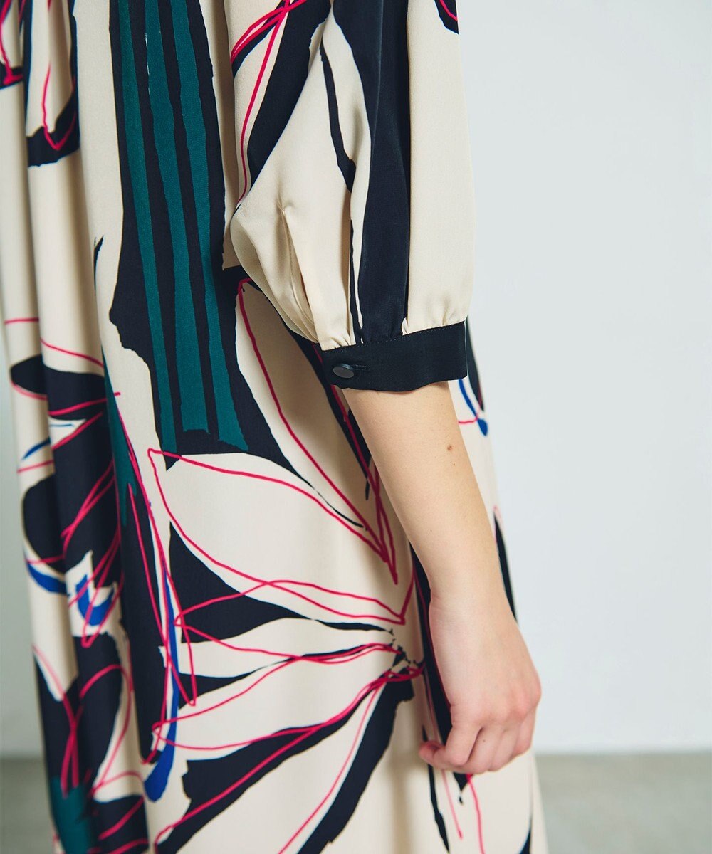 GRACE CONTINENTAL キカラインフラワーワンピース 