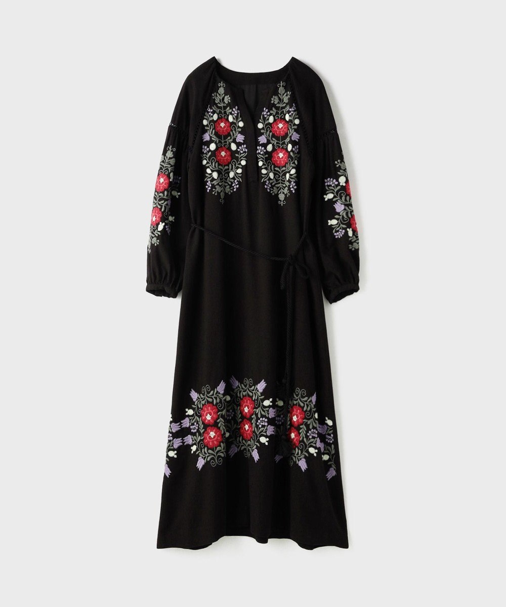 GRACE CONTINENTAL エンブロイダリーカフタンワンピース 