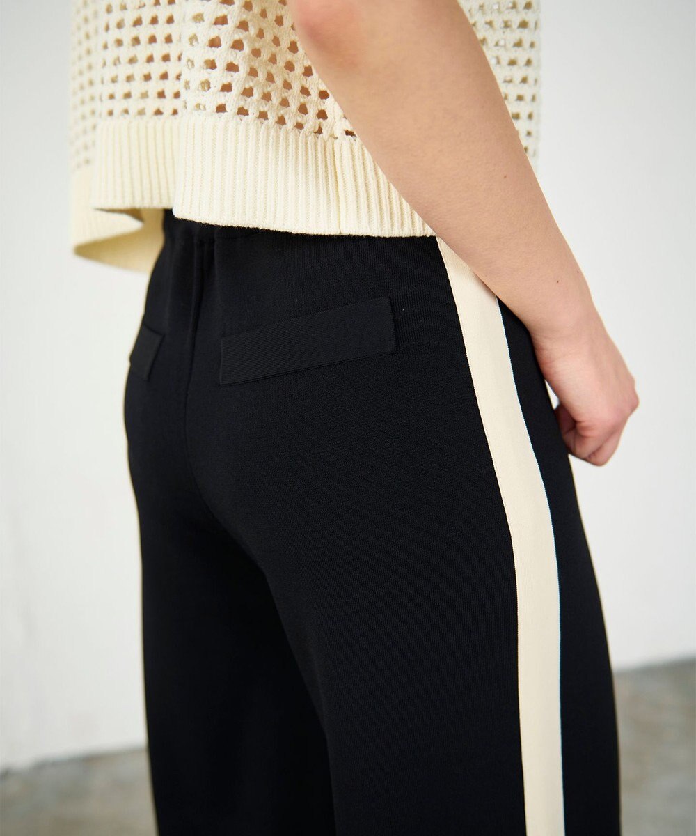 GRACE CONTINENTAL バイカラーニットパンツ 