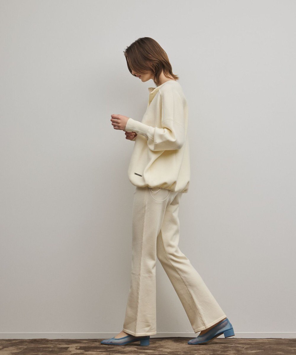 GRACE CONTINENTAL スウェットライクニットパンツ 