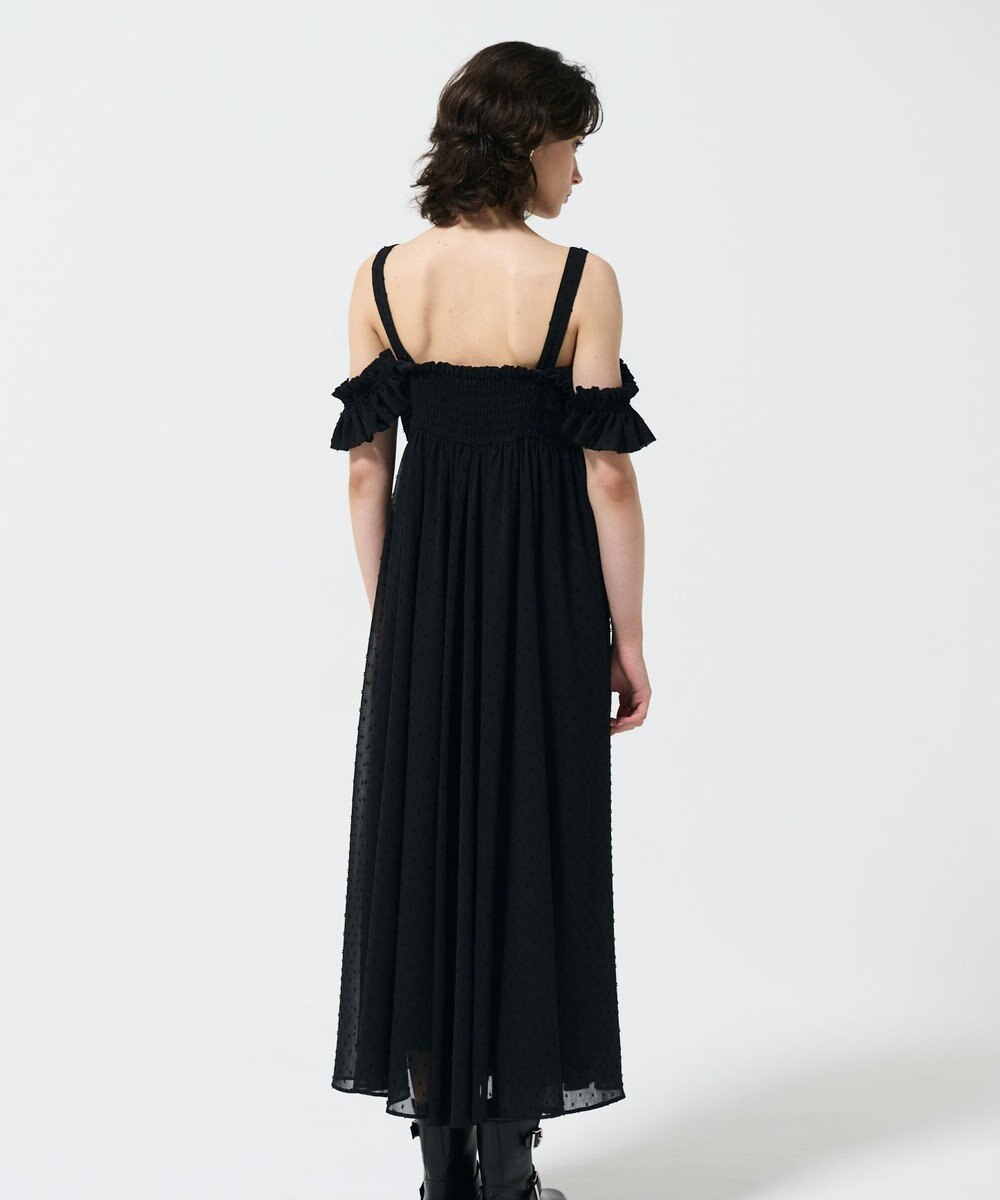 GRACE CONTINENTAL ドットジャガードノースリーブワンピース 