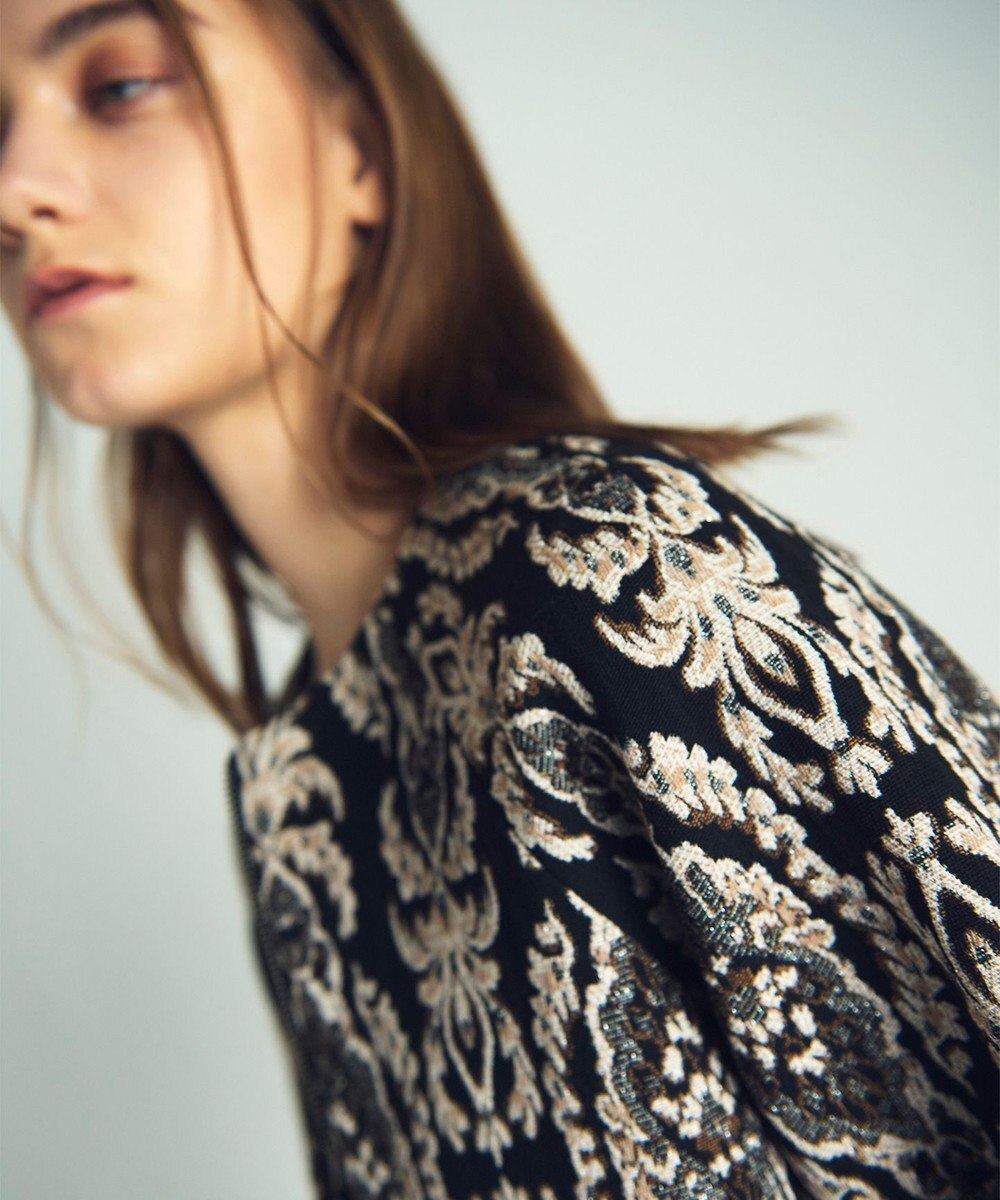 GRACE CONTINENTAL オーナメントジャガードジャケット 