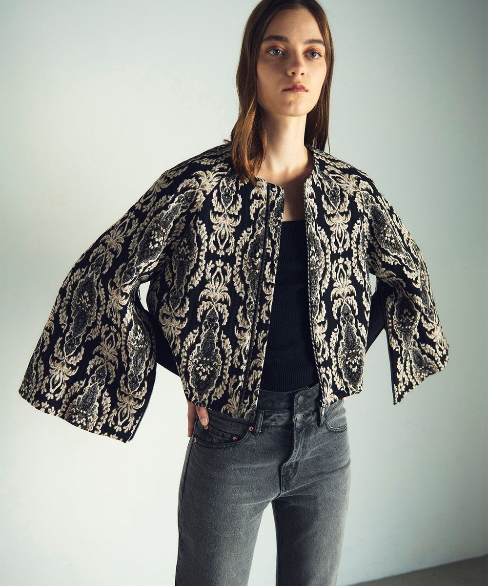 GRACE CONTINENTAL オーナメントジャガードジャケット 