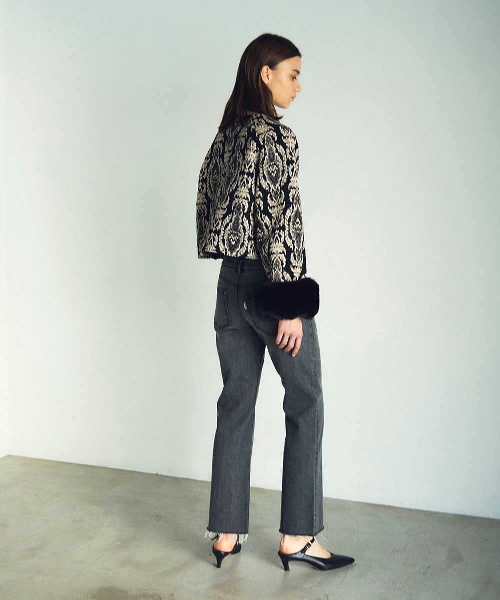 GRACE CONTINENTAL オーナメントジャガードジャケット 