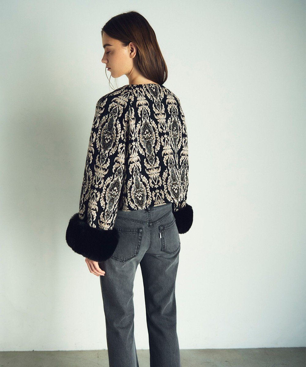 GRACE CONTINENTAL オーナメントジャガードジャケット 