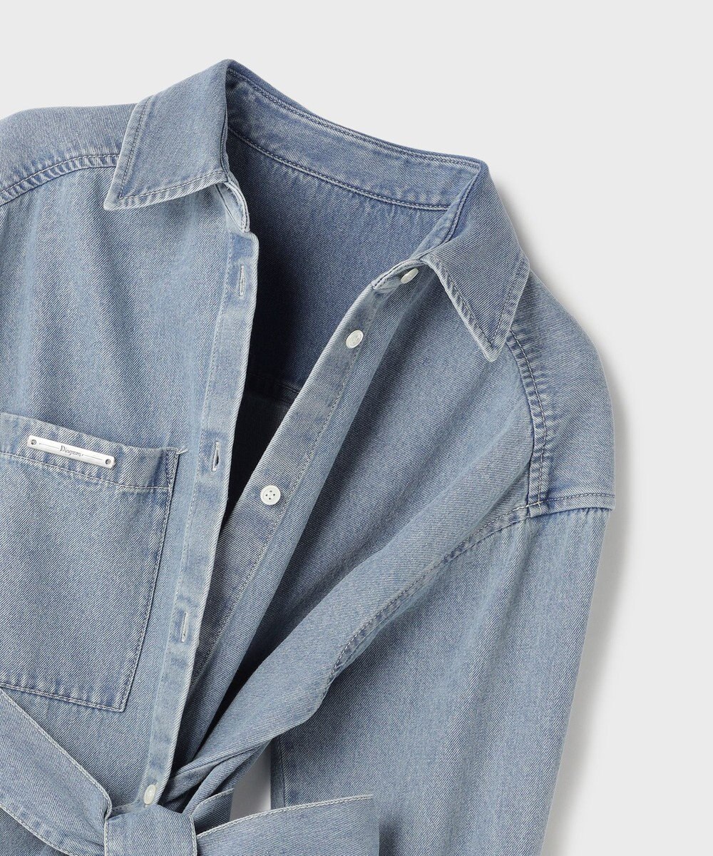 GRACE CONTINENTAL デニムボウタイシャツ 