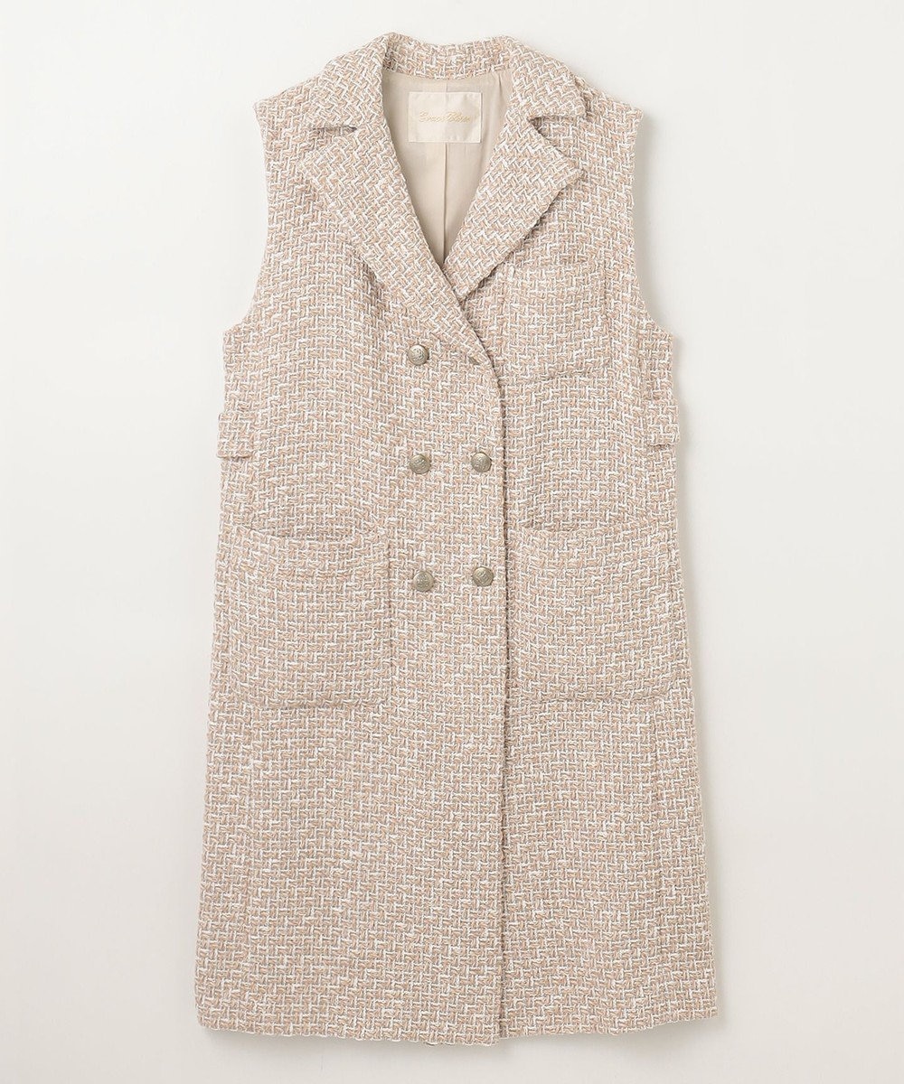 GRACE CONTINENTAL ツイードジレワンピース