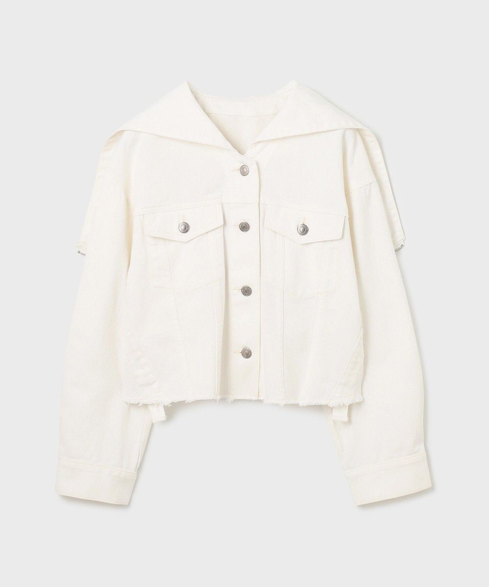 GRACE CONTINENTAL フードジップデニムジャケット 