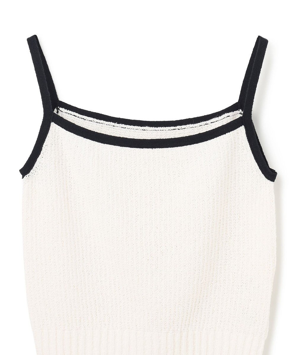 GRACE CONTINENTAL バイカラーニットノースリーブ 