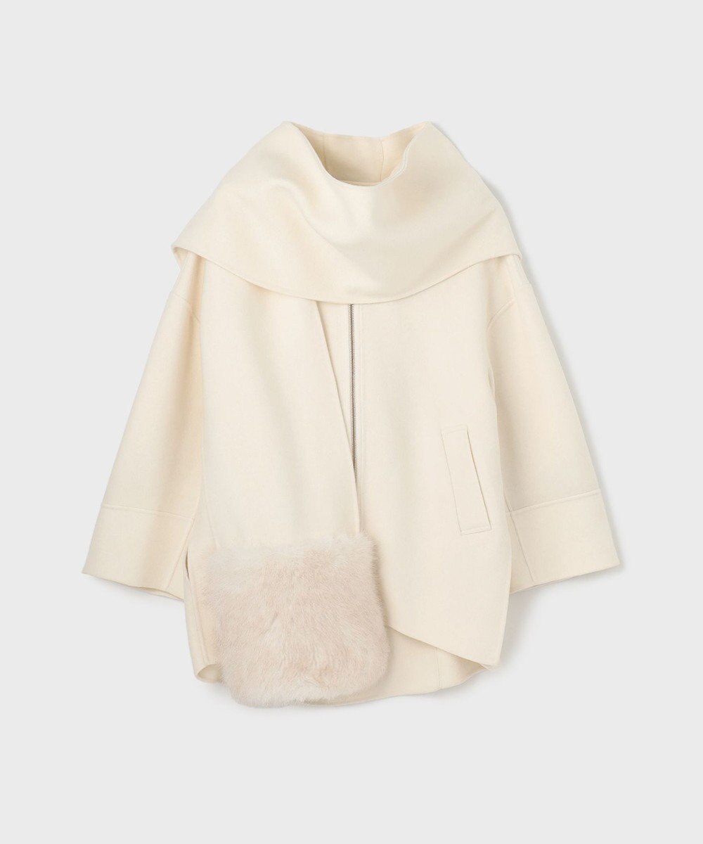 GRACE CONTINENTAL フードストールリバーコート 