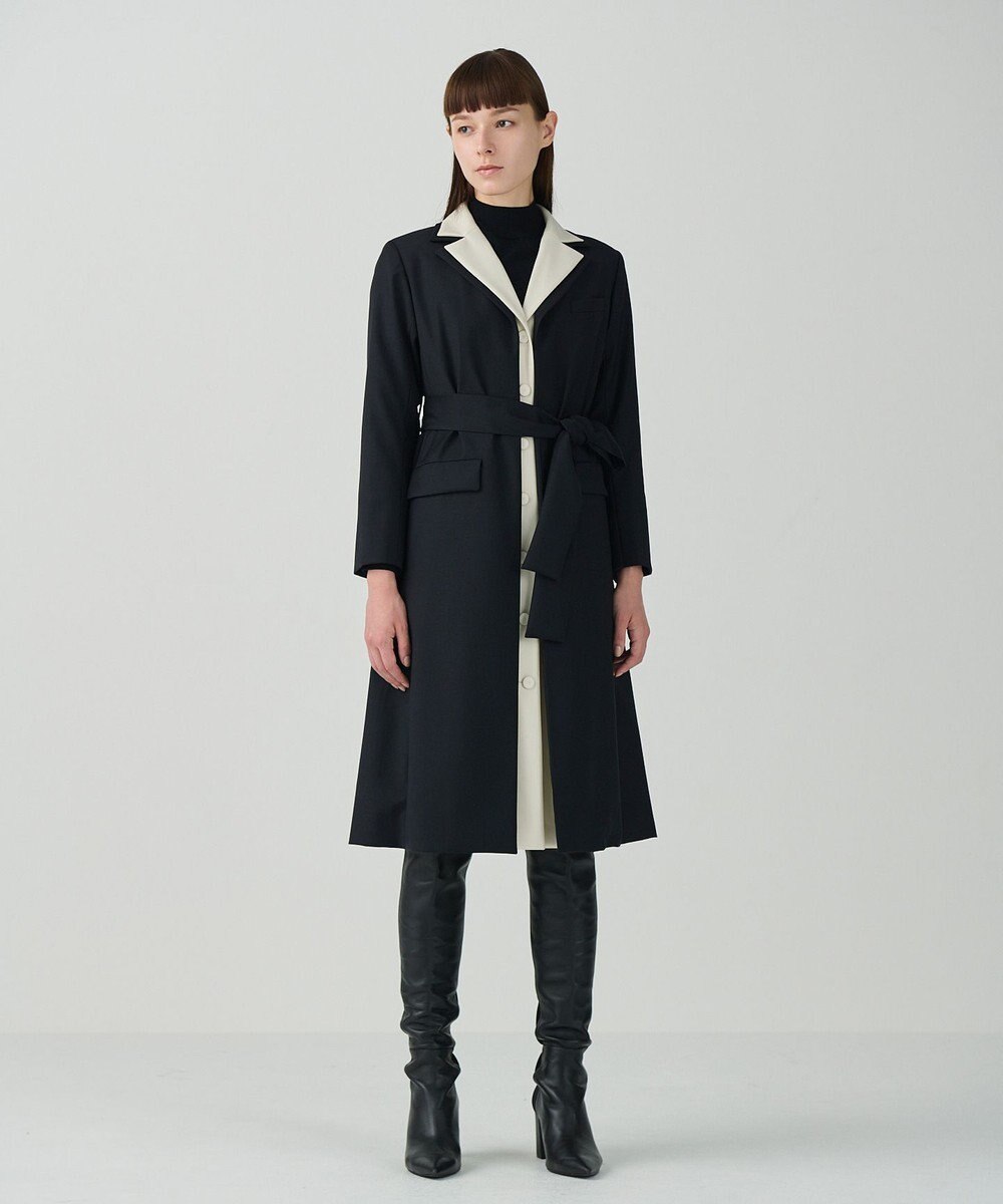 GRACE CONTINENTAL シルクウールトコートドレス