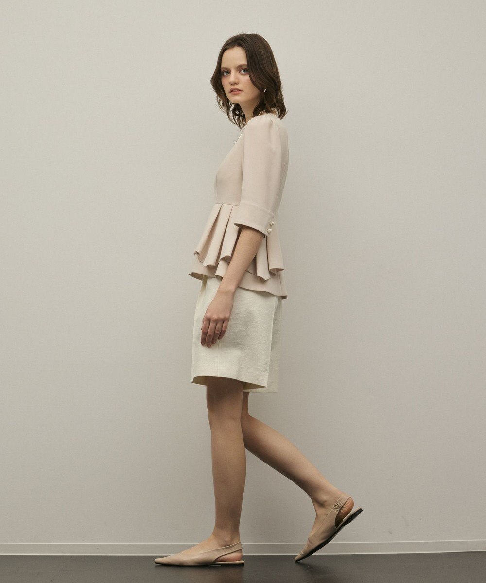 GRACE CONTINENTAL ツイードタックショートパンツ 