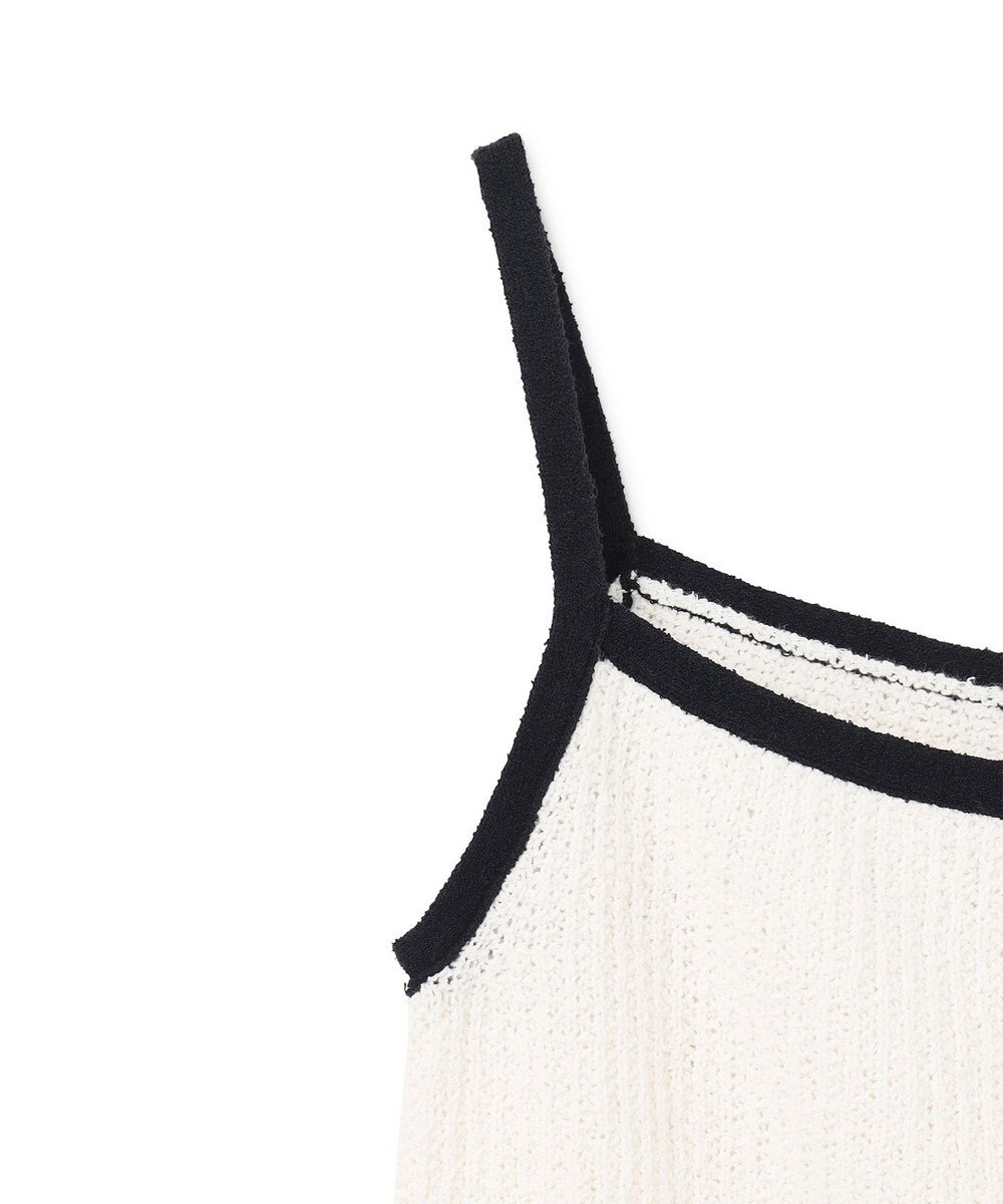 GRACE CONTINENTAL バイカラーニットノースリーブ 