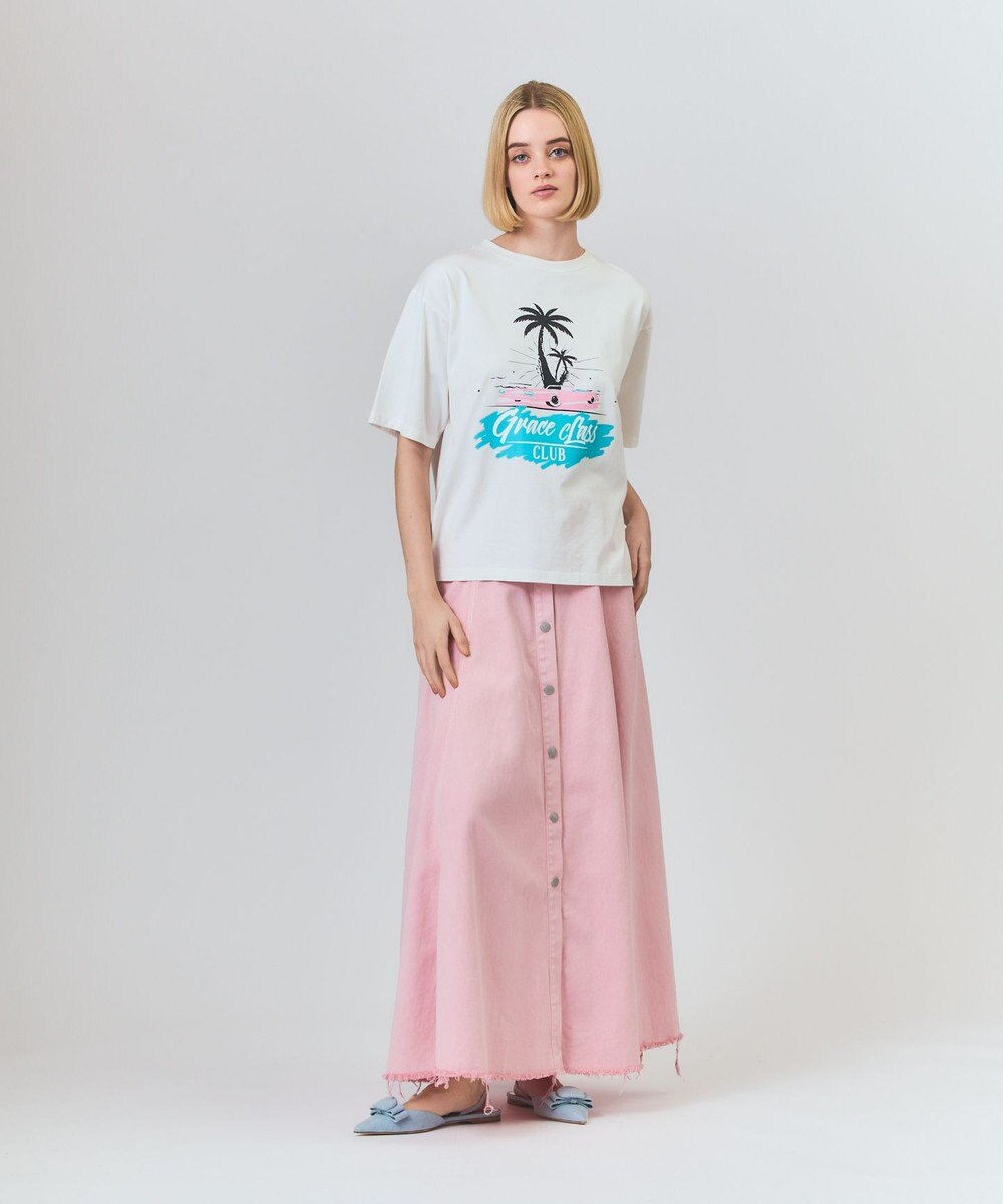 GRACE CONTINENTAL サーキュラーデニムスカート