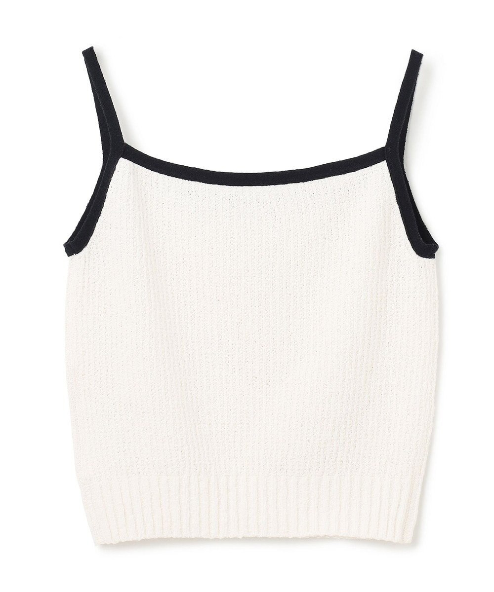 GRACE CONTINENTAL バイカラーニットノースリーブ 