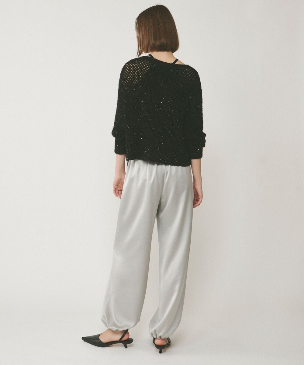 GRACE CONTINENTAL スパンメッシュニットトップ 