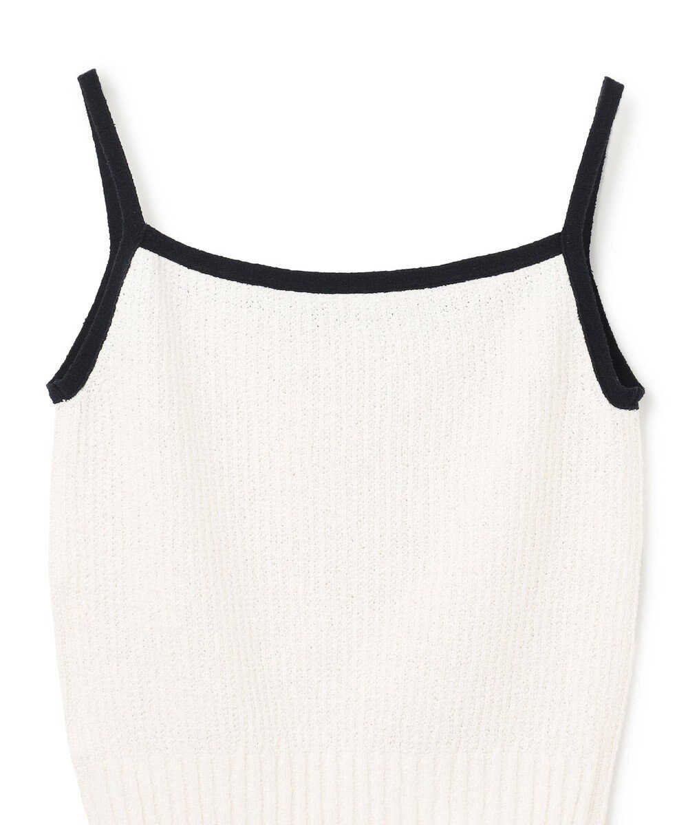 GRACE CONTINENTAL バイカラーニットノースリーブ 