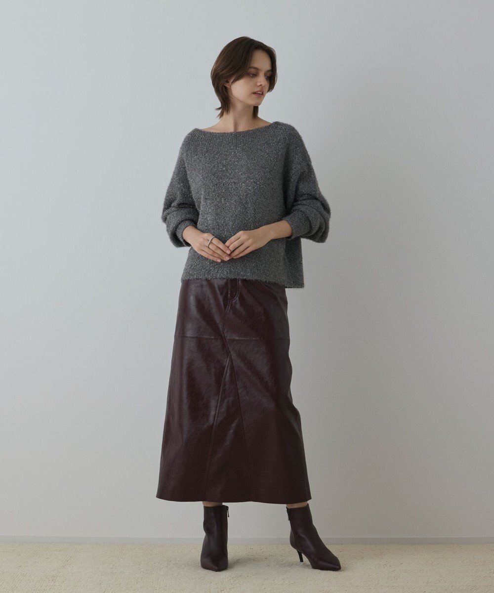 GRACE CONTINENTAL グリッターニットトップ 