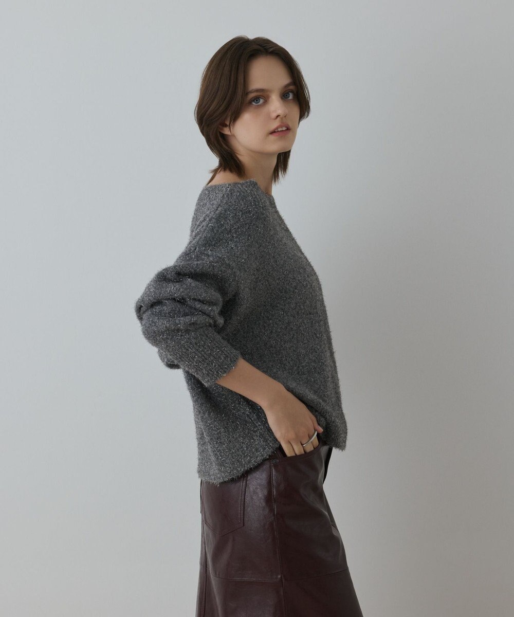 GRACE CONTINENTAL グリッターニットトップ 