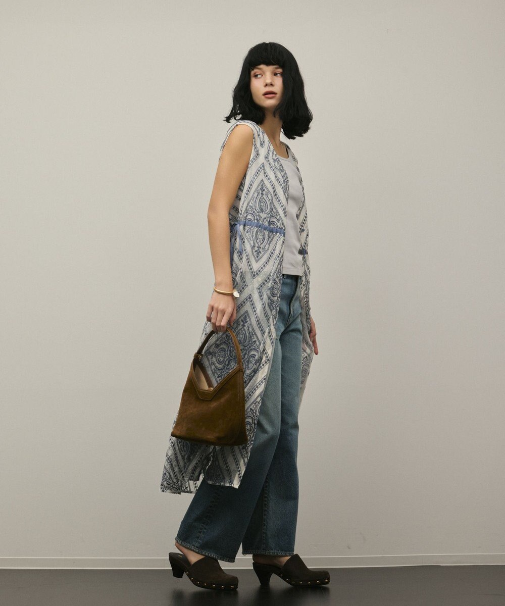 GRACE CONTINENTAL 刺繍ジレワンピース 