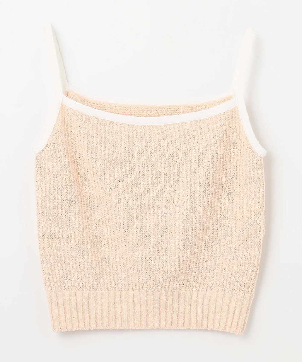 GRACE CONTINENTAL バイカラーニットノースリーブ