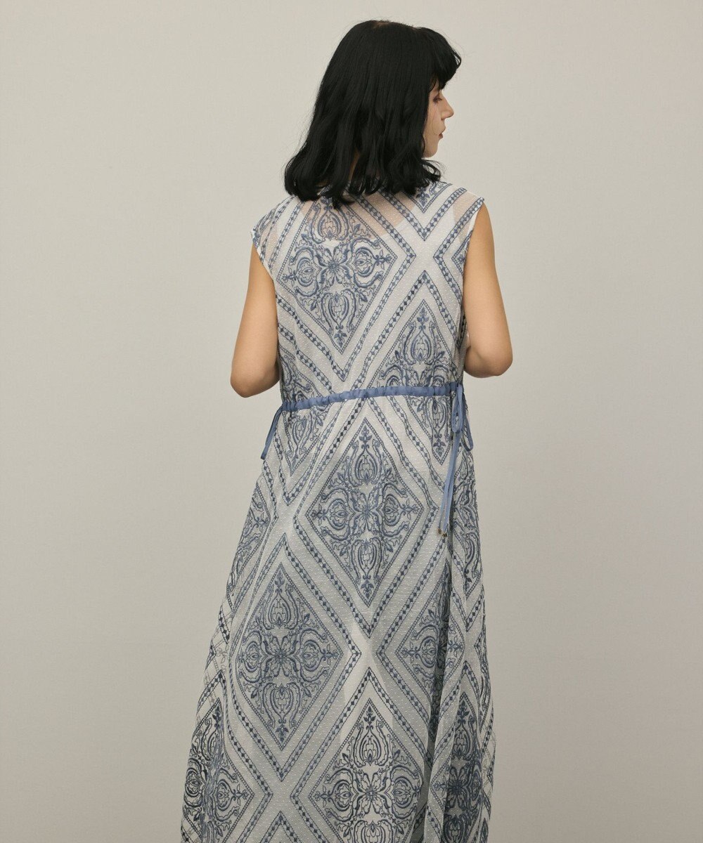 GRACE CONTINENTAL 刺繍ジレワンピース 