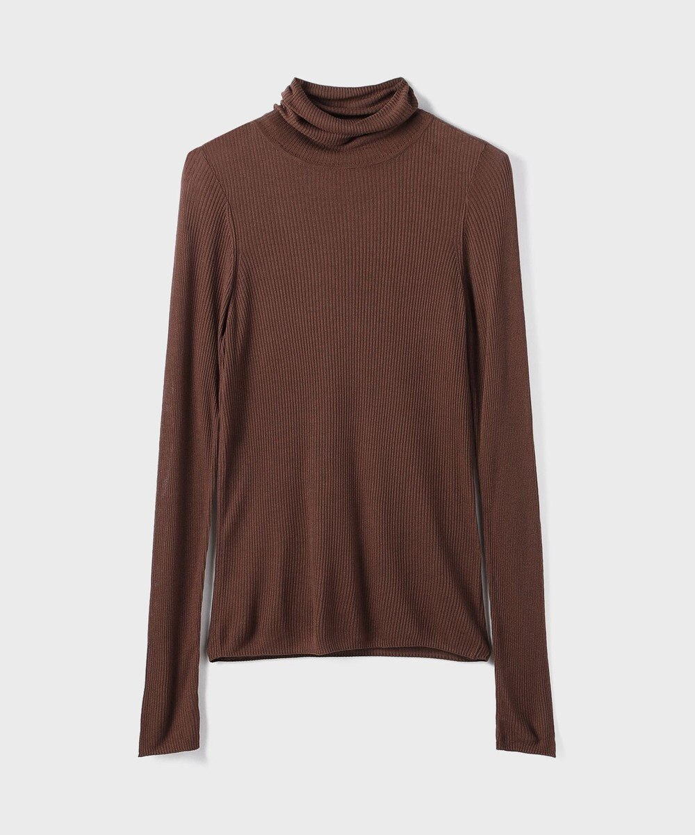 GRACE CONTINENTAL シアーリブニットトップ