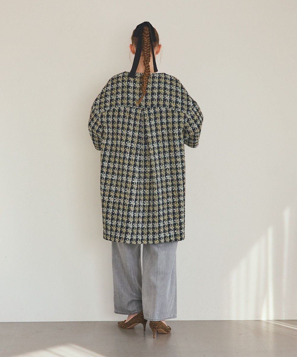 GRACE CONTINENTAL シャイニーツイードコート 