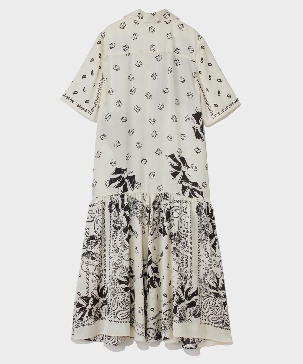 GRACE CONTINENTAL バンダナプリントシャツドレス