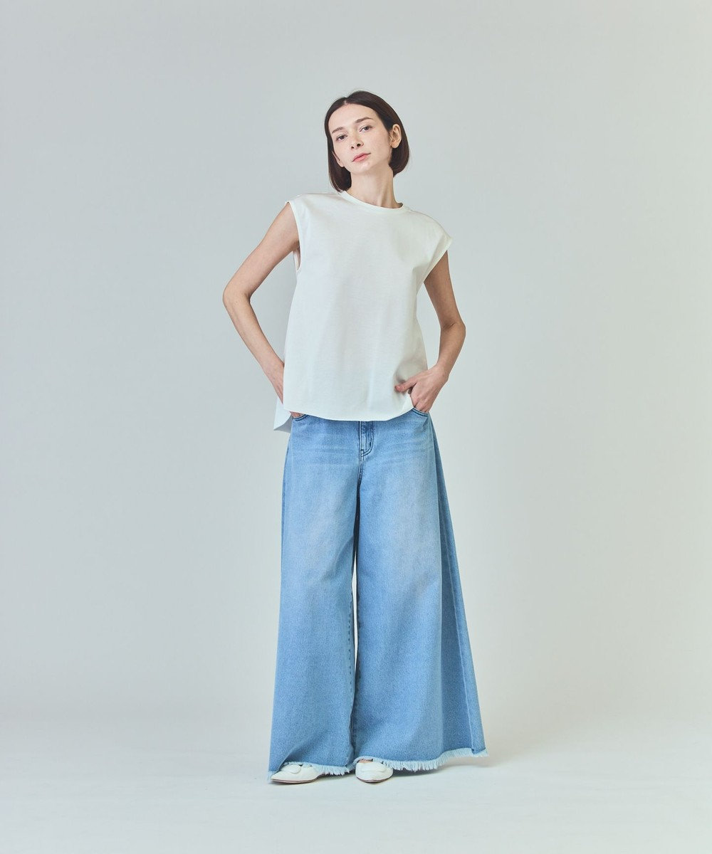 GRACE CONTINENTAL バックロゴ刺繍ノースリーブ