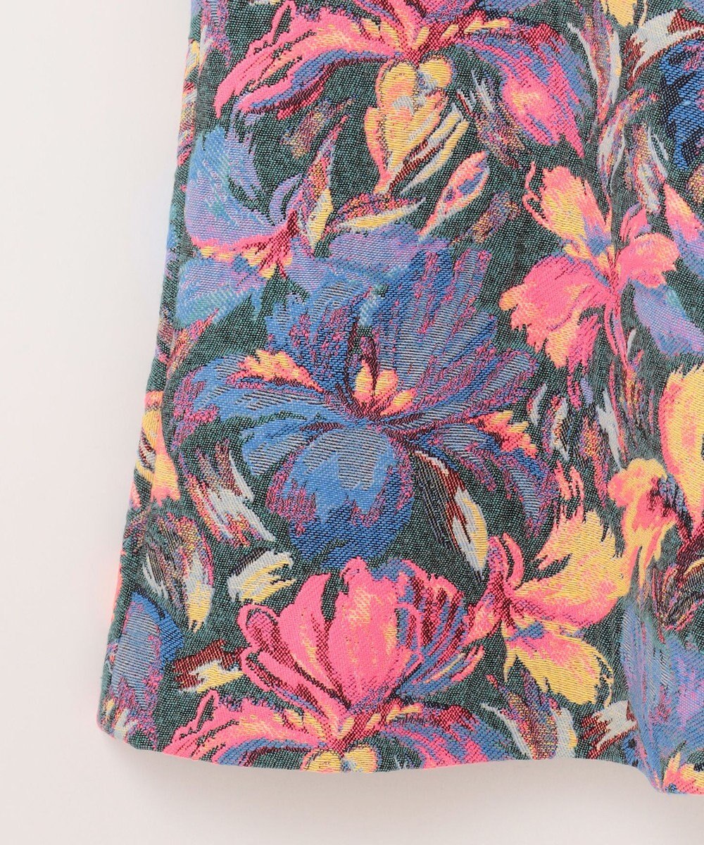 GRACE CONTINENTAL フラワージャガードフレアスカート 