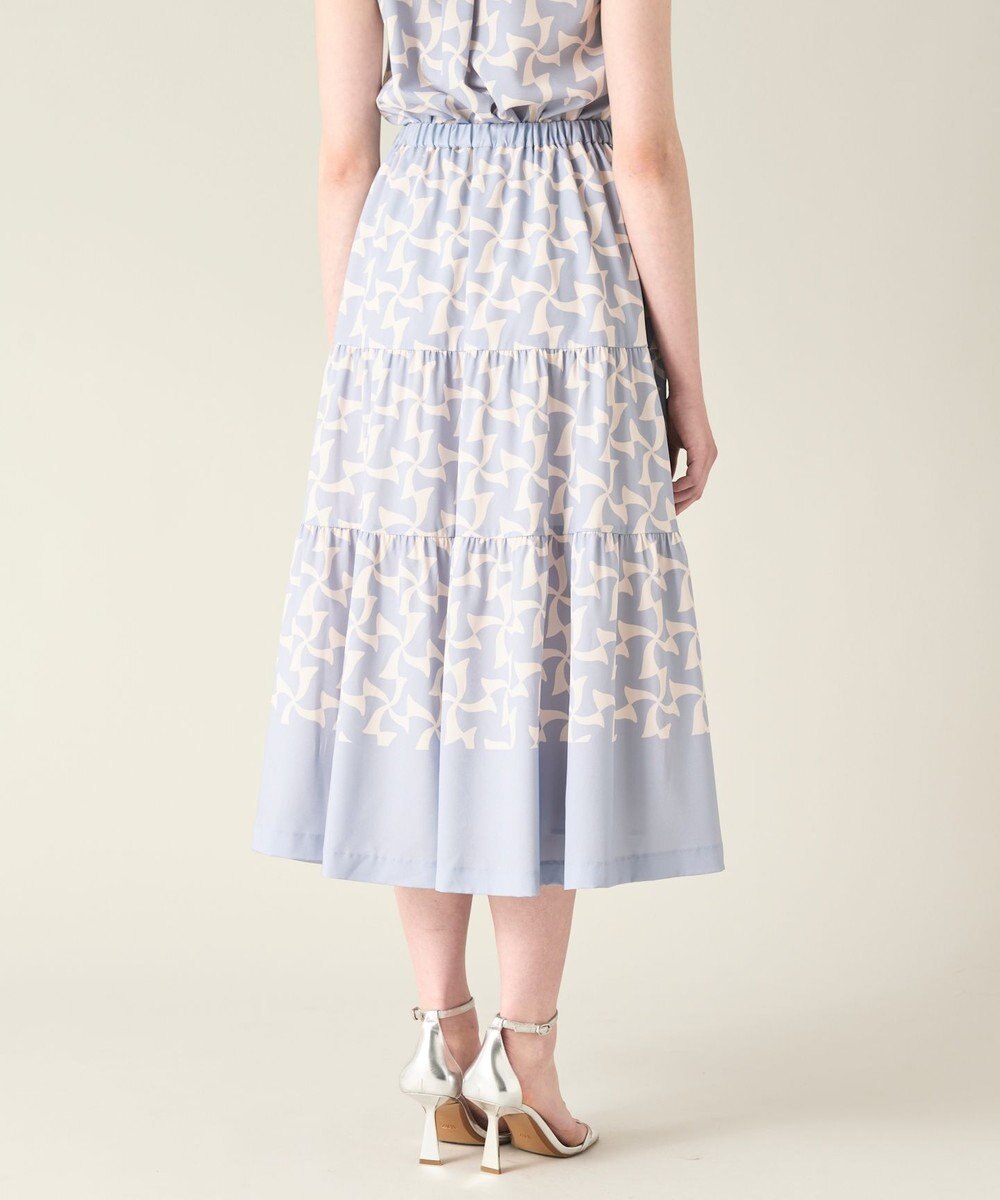 GRACE CONTINENTAL リボンプリントスカート 