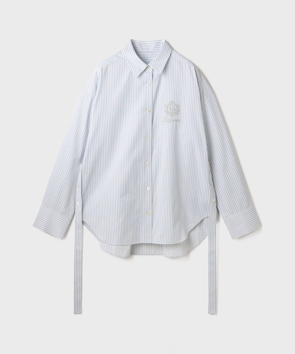 GRACE CONTINENTAL エンブレム刺繍シャツ 