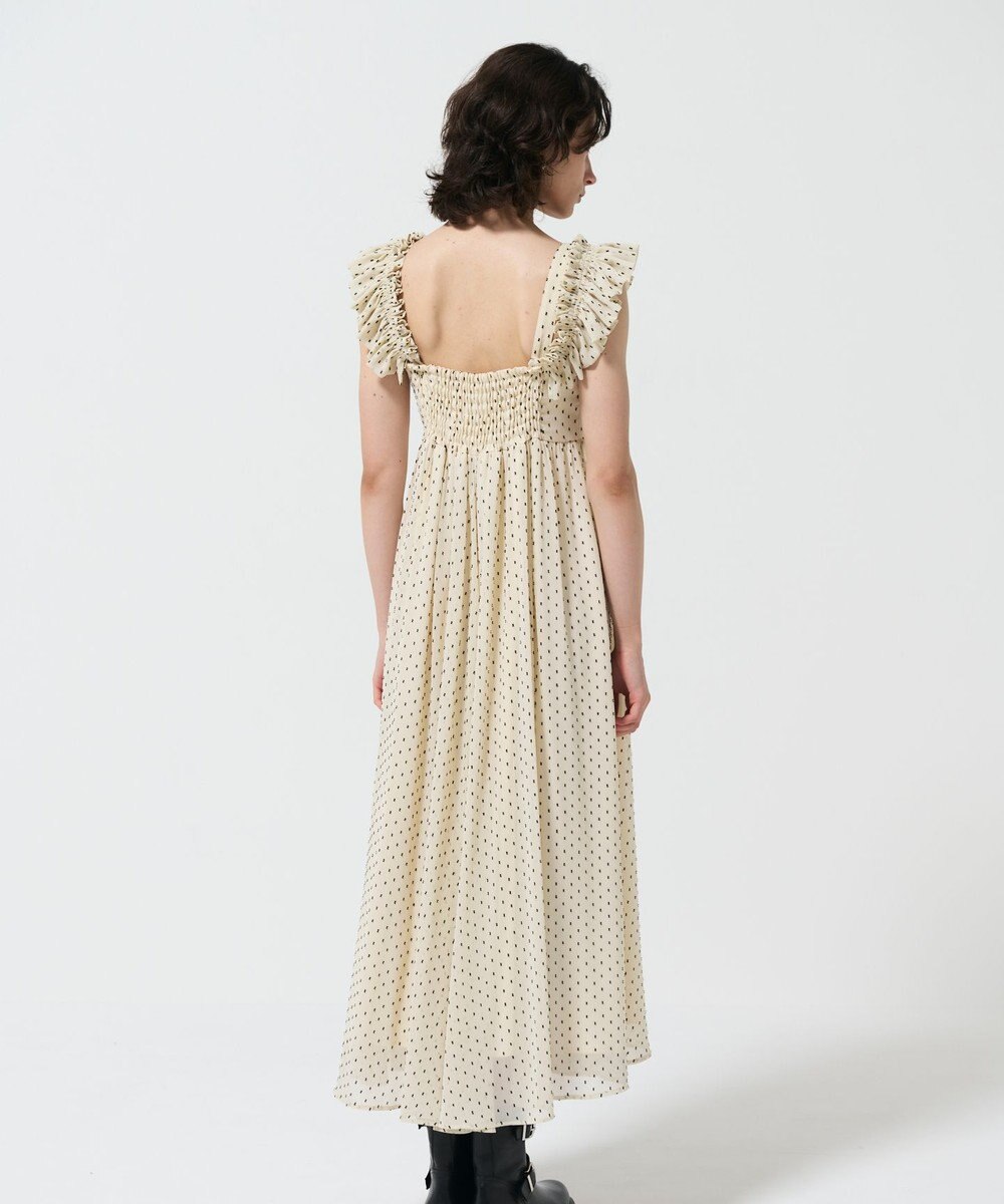 GRACE CONTINENTAL ドットジャガードノースリーブワンピース 