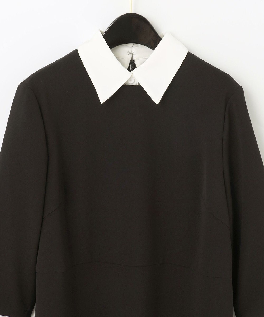 GRACE CONTINENTAL ダブルクロスドレス 