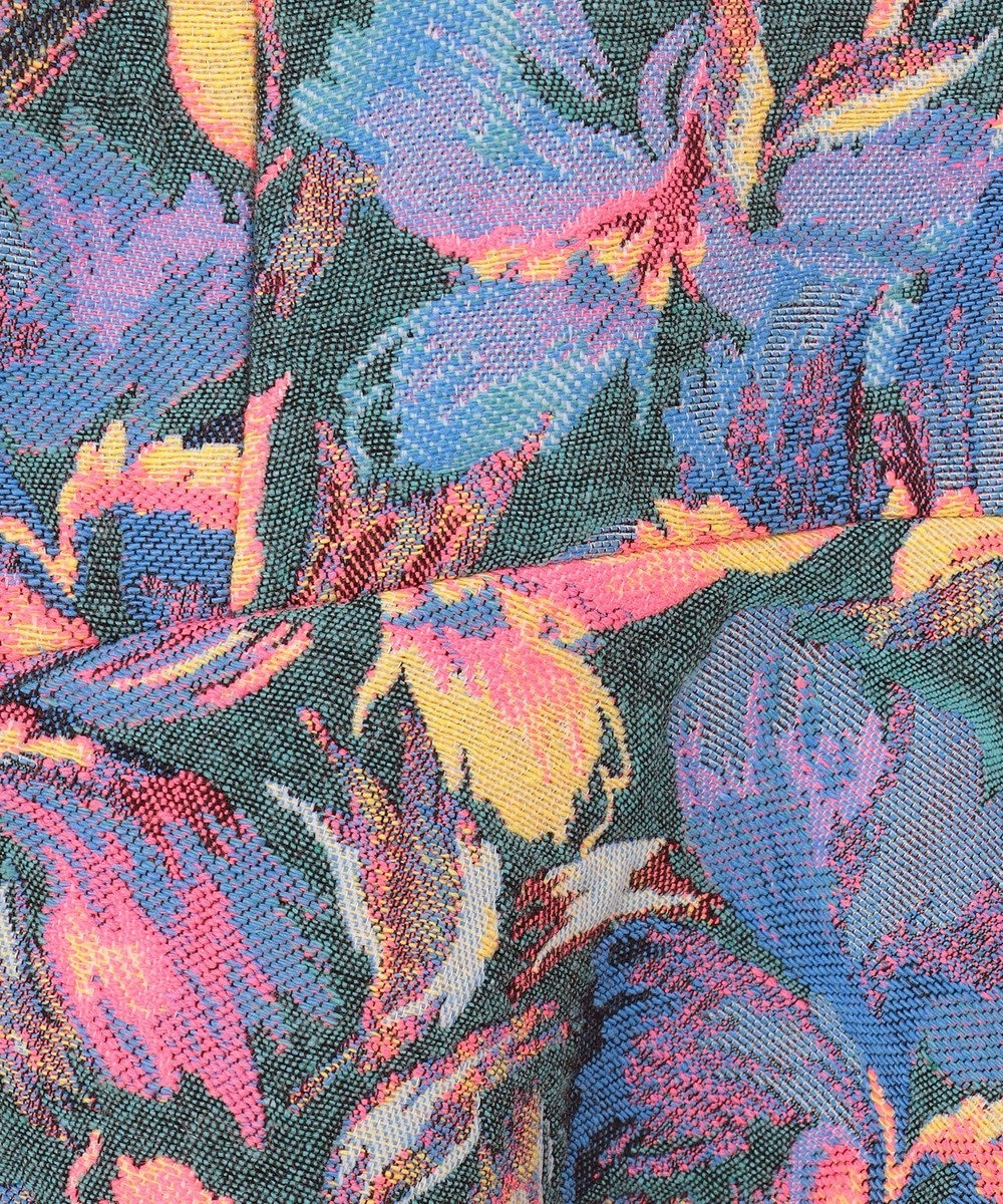 GRACE CONTINENTAL フラワージャガードフレアスカート
