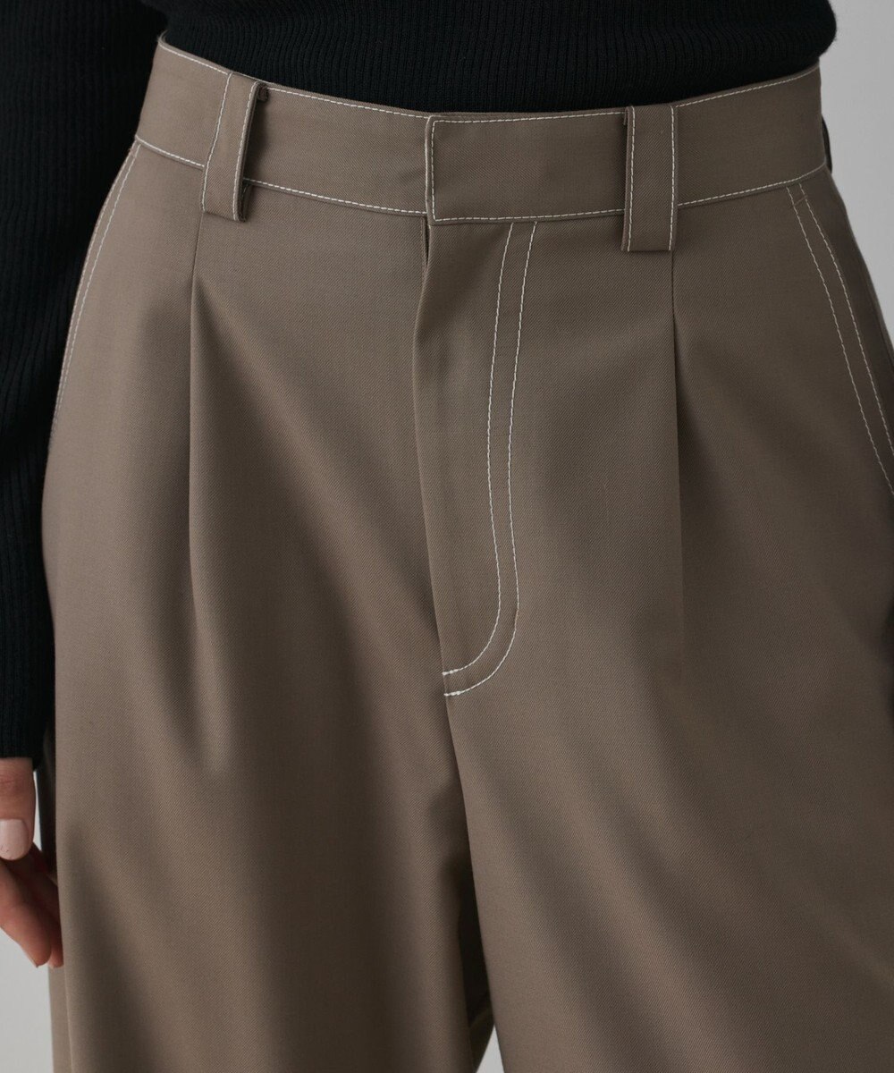 GRACE CONTINENTAL タックカーブパンツ 