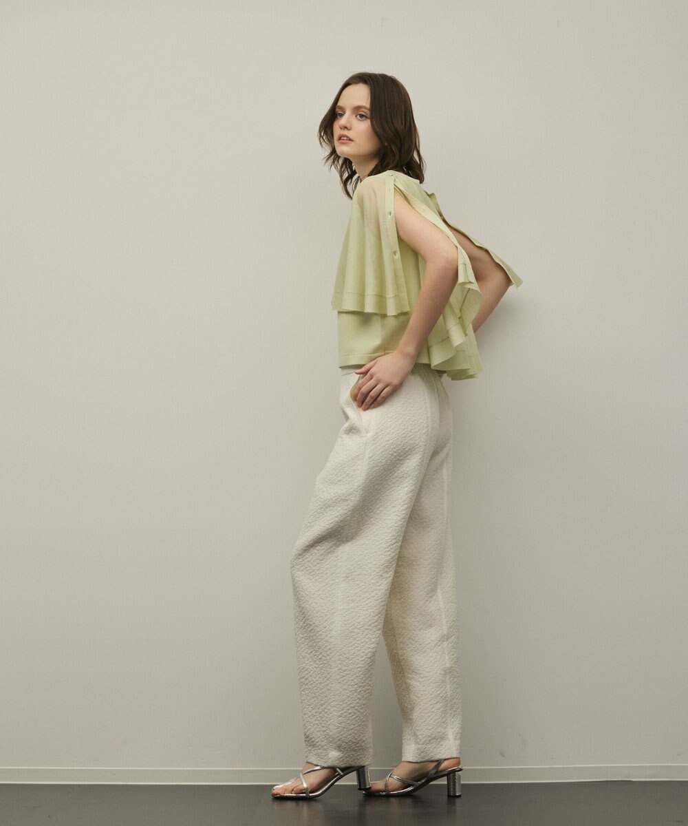 GRACE CONTINENTAL シアーケープニットカーディガン 