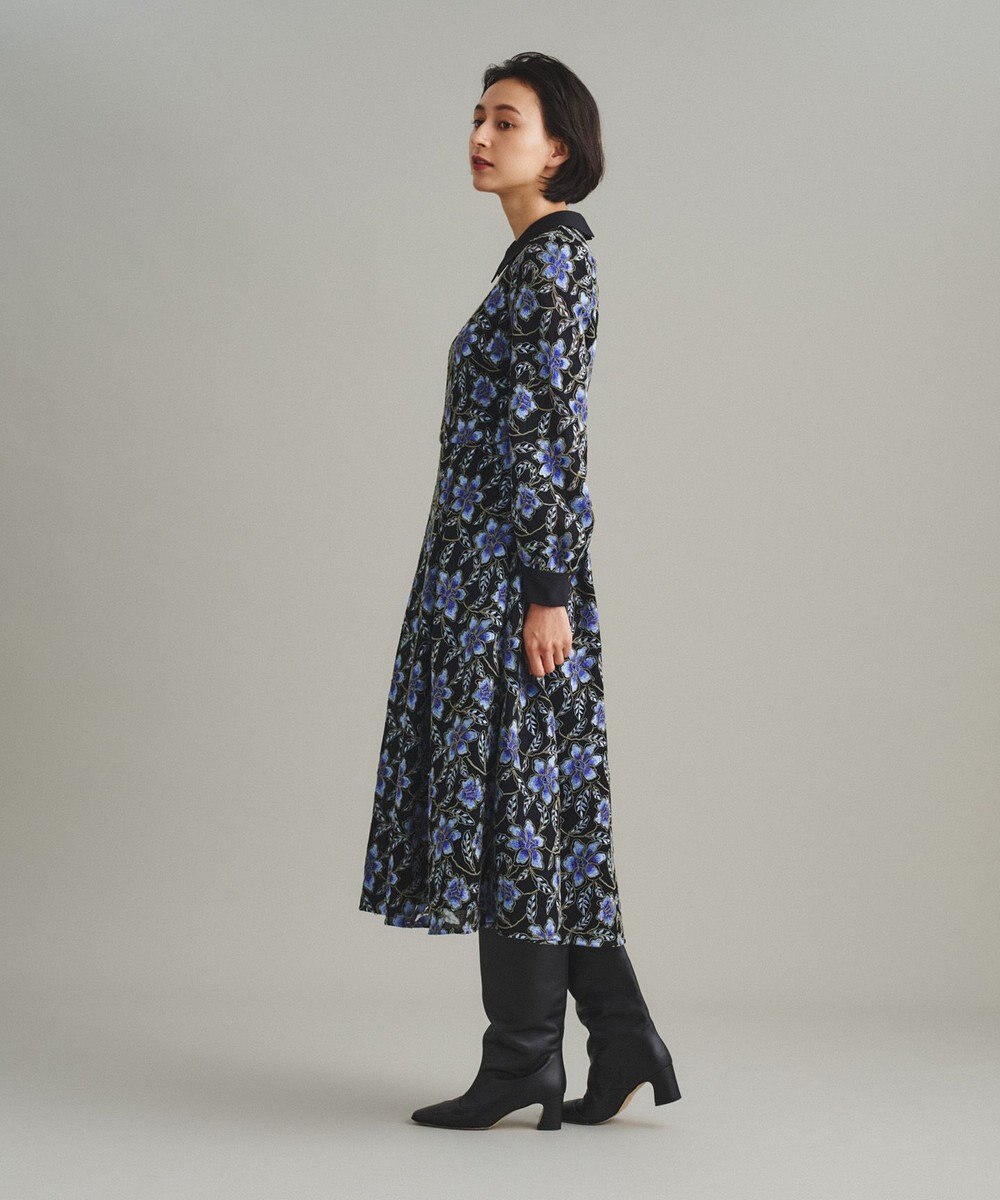 GRACE CONTINENTAL レース刺繍タックワンピース